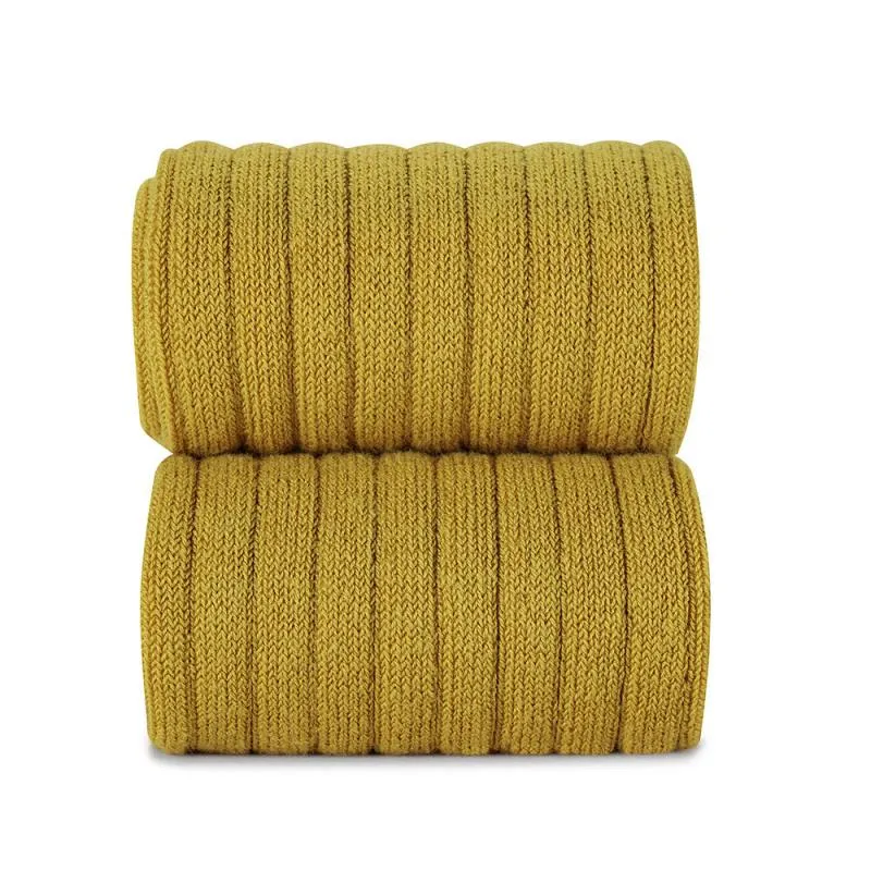 Mustard Ribbed Tights