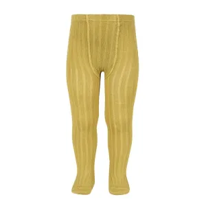 Mustard Ribbed Tights