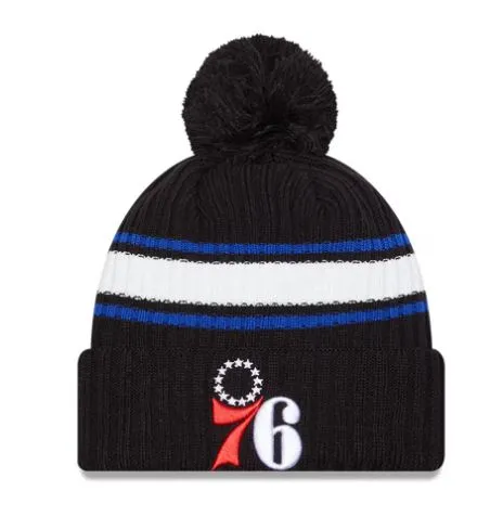 NBA Knitfold E3 Stripe Cuffed Pom Knit Toque