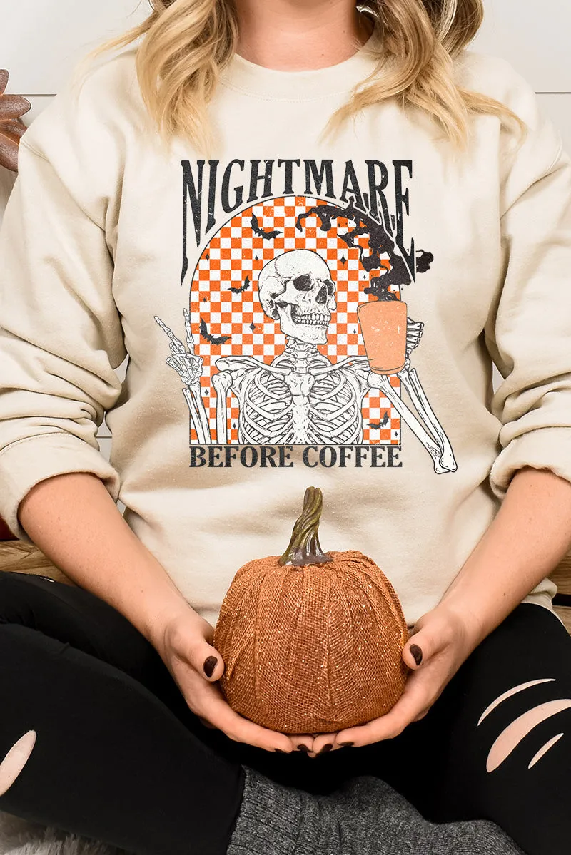 Nightmare Before Coffee Unisex NuBlend Crew Sweatshirt