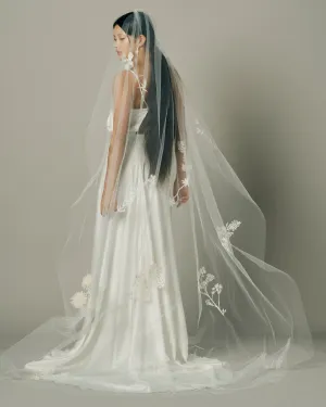 NUIT BOTANICAL EBROIDERED VEIL