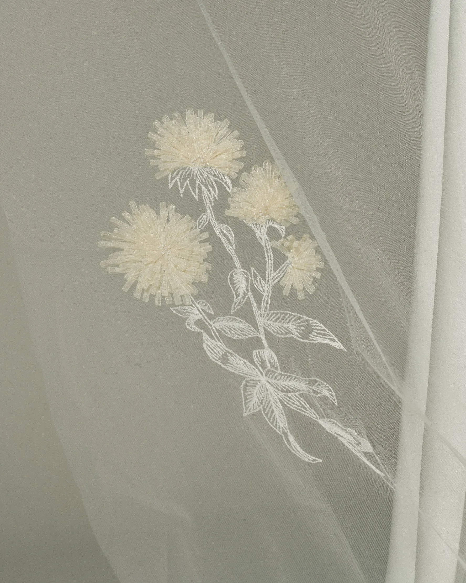 NUIT BOTANICAL EBROIDERED VEIL