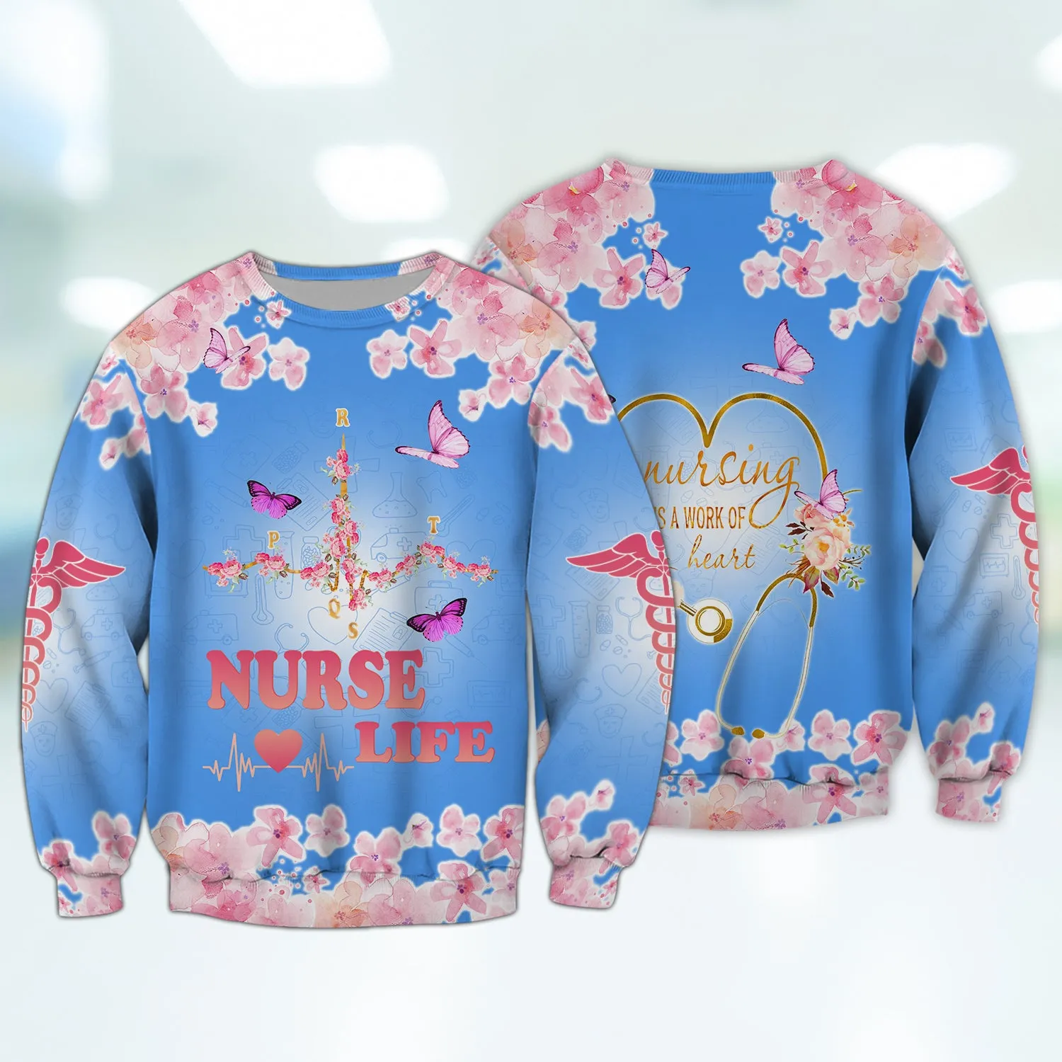 Nursing Is A Work Of Heart Nurse 3D Full Print Shirts