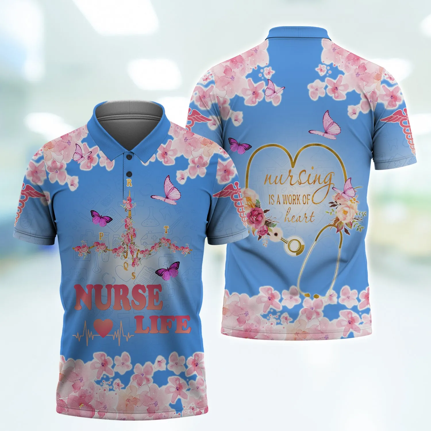 Nursing Is A Work Of Heart Nurse 3D Full Print Shirts