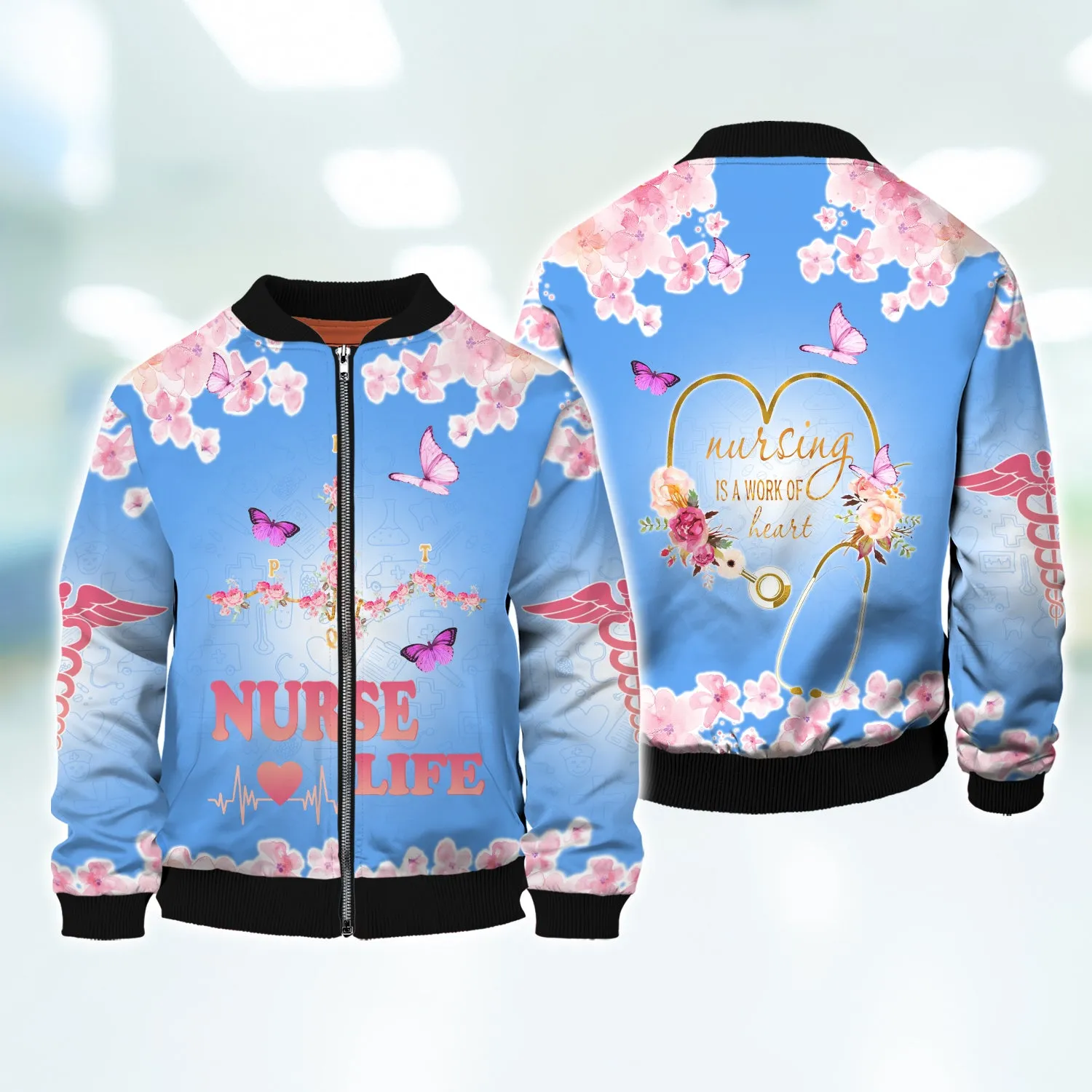Nursing Is A Work Of Heart Nurse 3D Full Print Shirts