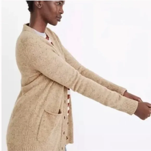 NWT Madewell Cardigan Sweater Donegal Maysfield Merino Wool