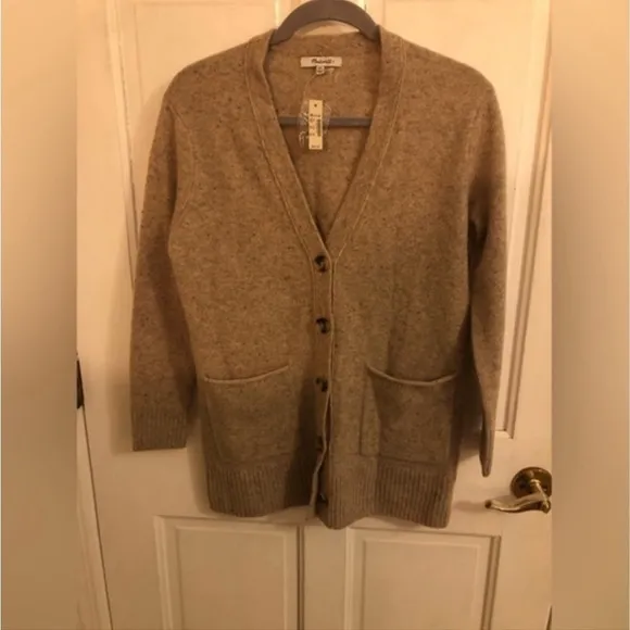 NWT Madewell Cardigan Sweater Donegal Maysfield Merino Wool