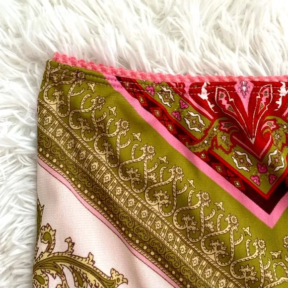 NWT Vintage 90’s/Y2K paisley print scarf mini skirt