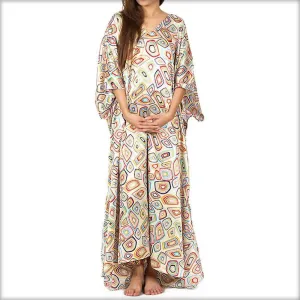 Off-White Printed Long Kaftan