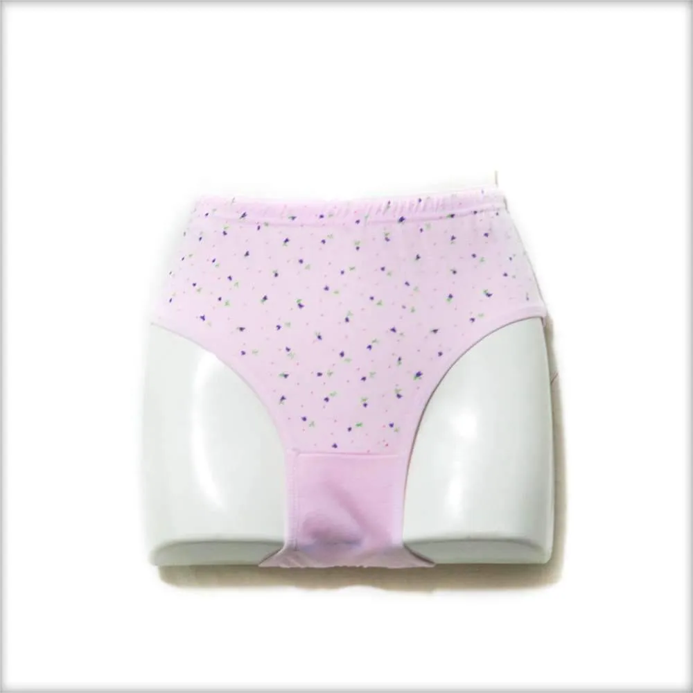Pack of 2 Flower Dotted Panty - Cotton Jersey Panty - Mix Colours