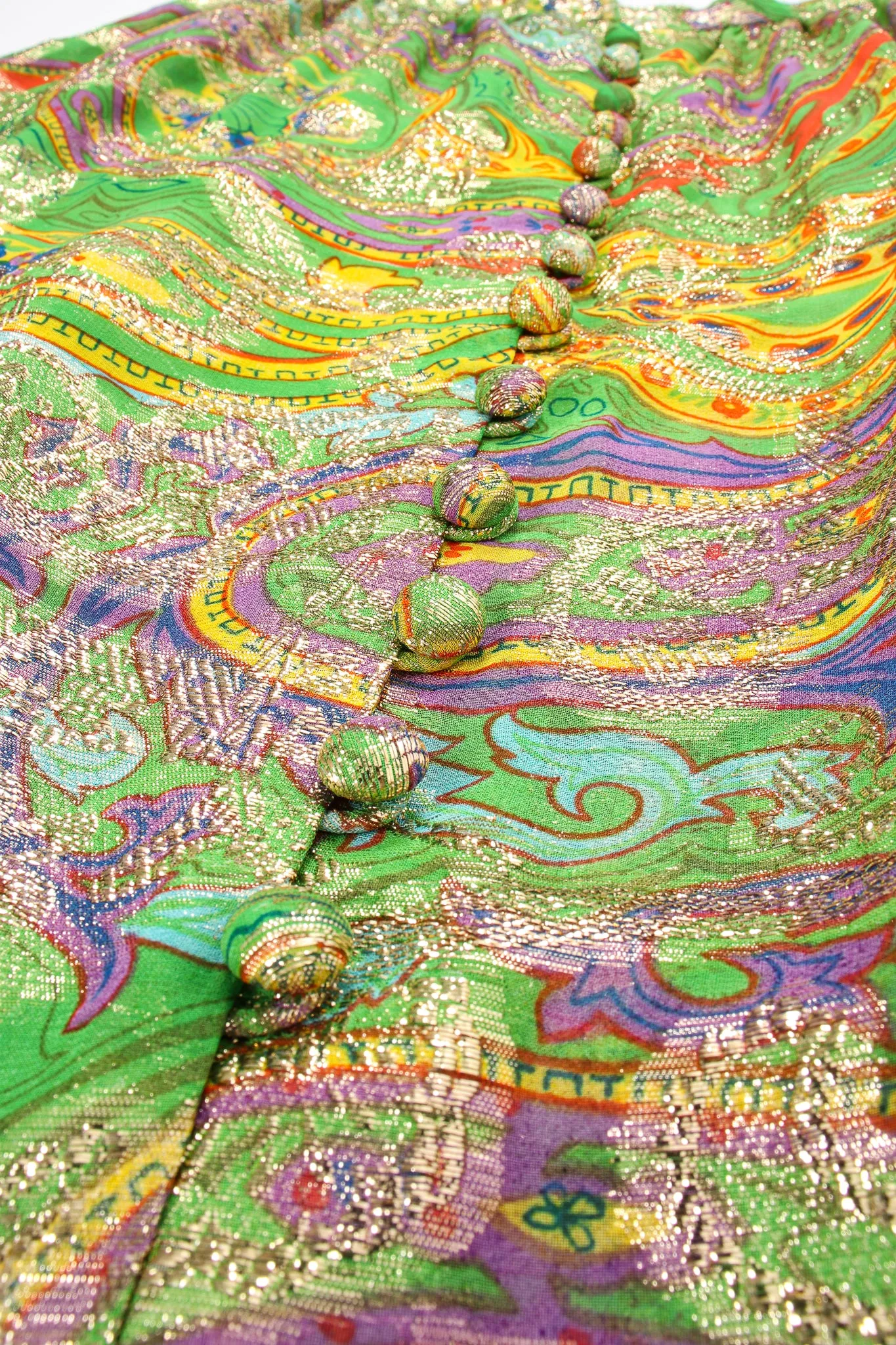 Paisley Brocade Maxi Skirt