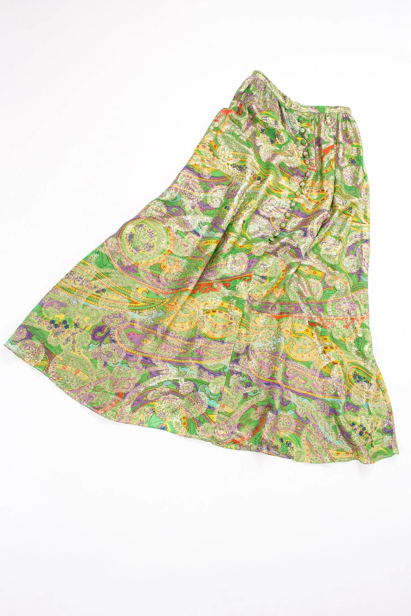 Paisley Brocade Maxi Skirt