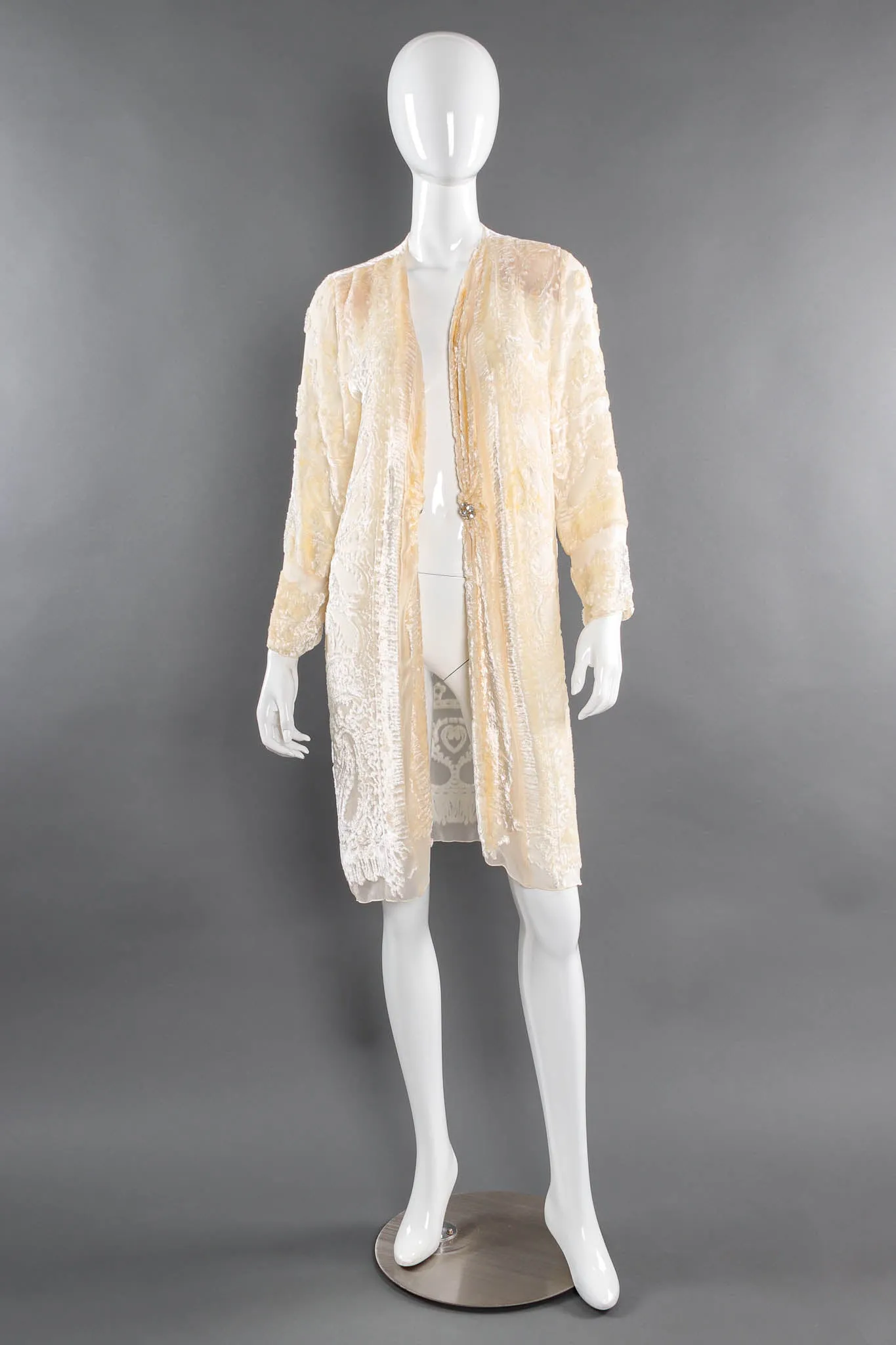 Paisley Floral Silk Duster & Top Set