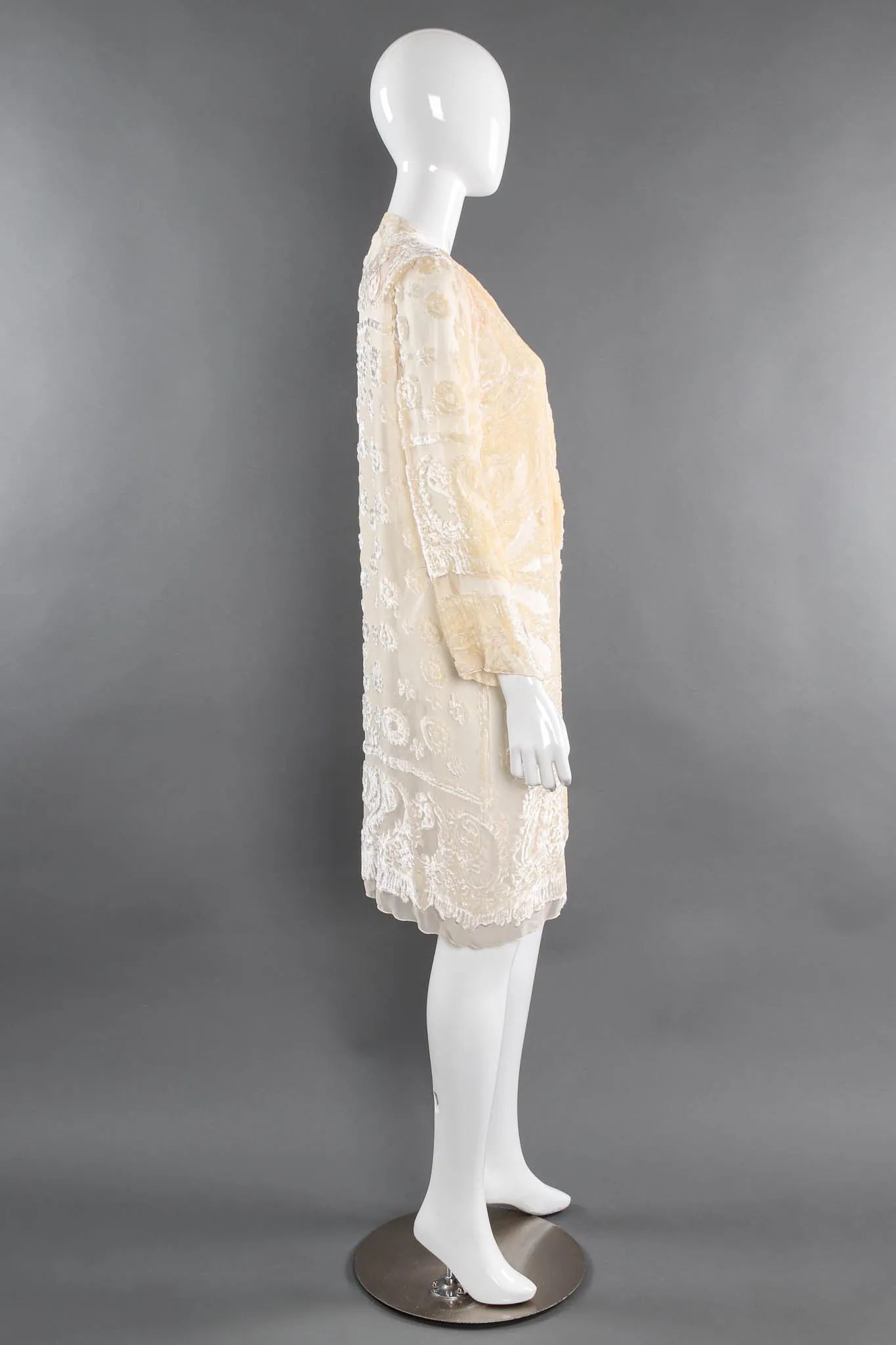 Paisley Floral Silk Duster & Top Set
