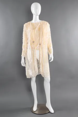 Paisley Floral Silk Duster & Top Set