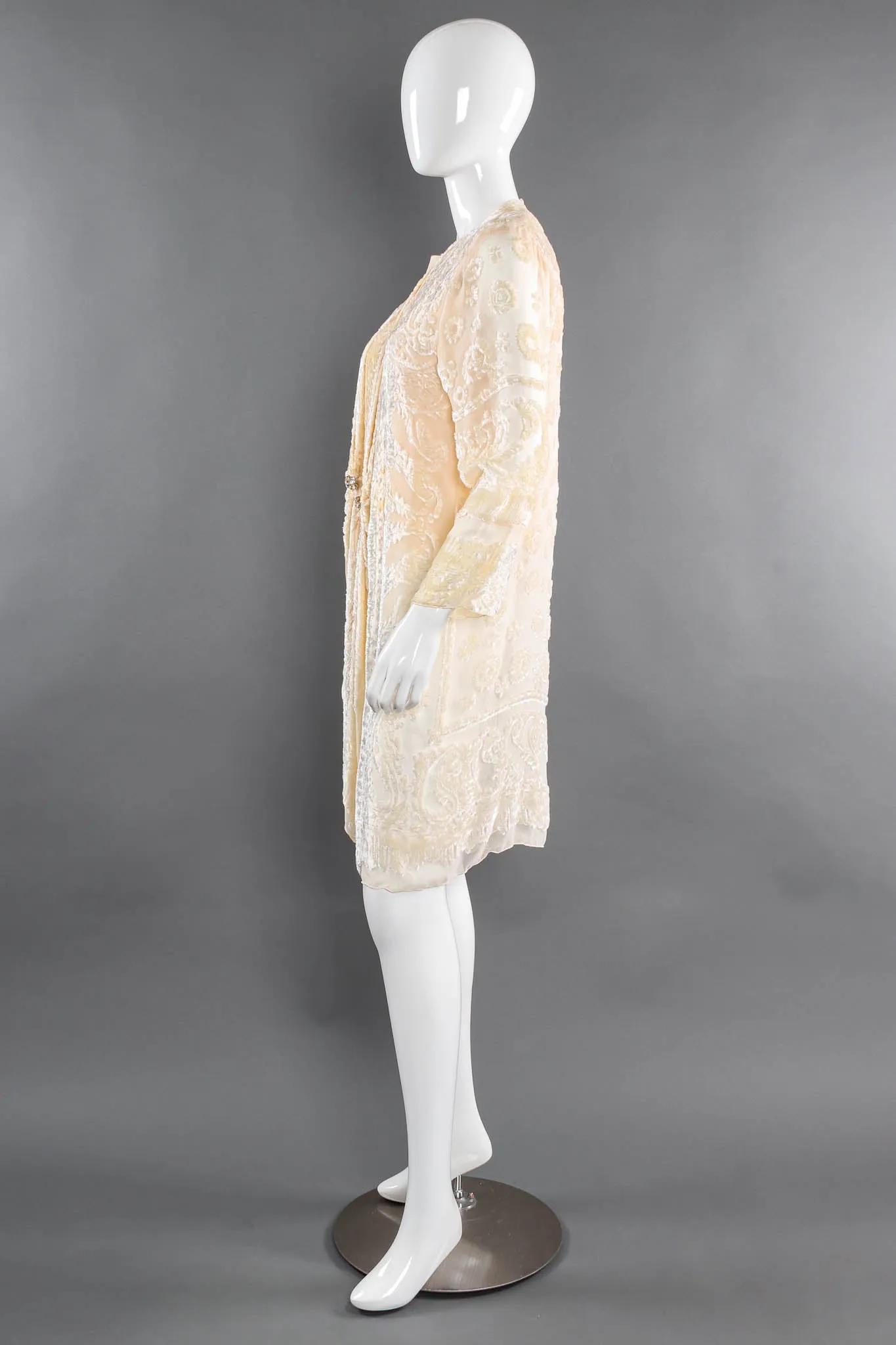 Paisley Floral Silk Duster & Top Set