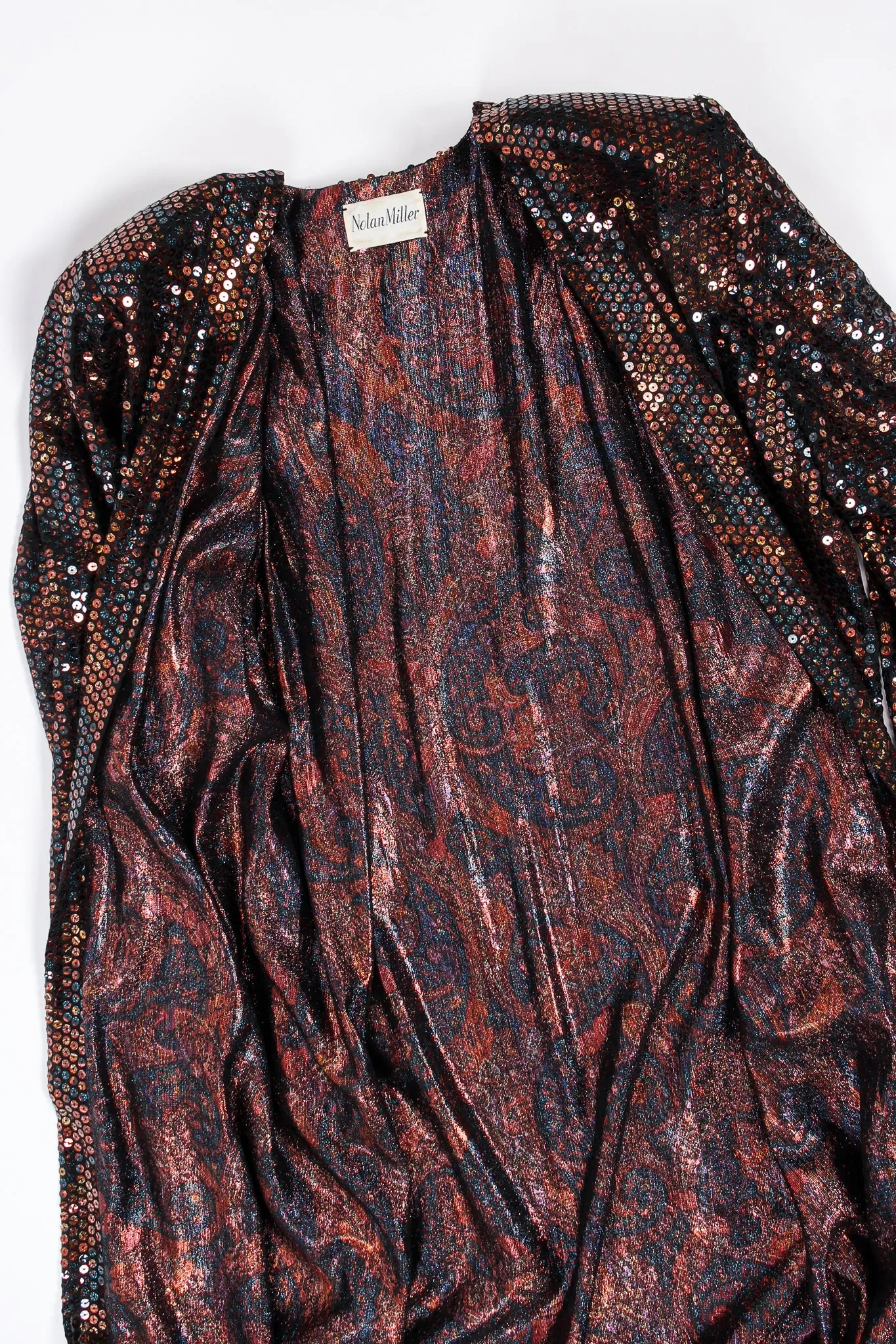 Paisley Sequin Duster Coat