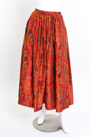 Paisley Taffeta Ball Skirt