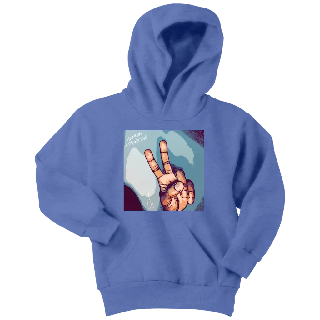 Peace Negativity I Said Good Day Youth Hoodie