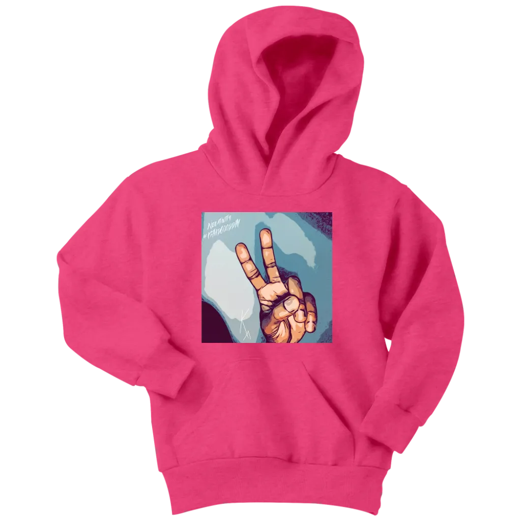 Peace Negativity I Said Good Day Youth Hoodie