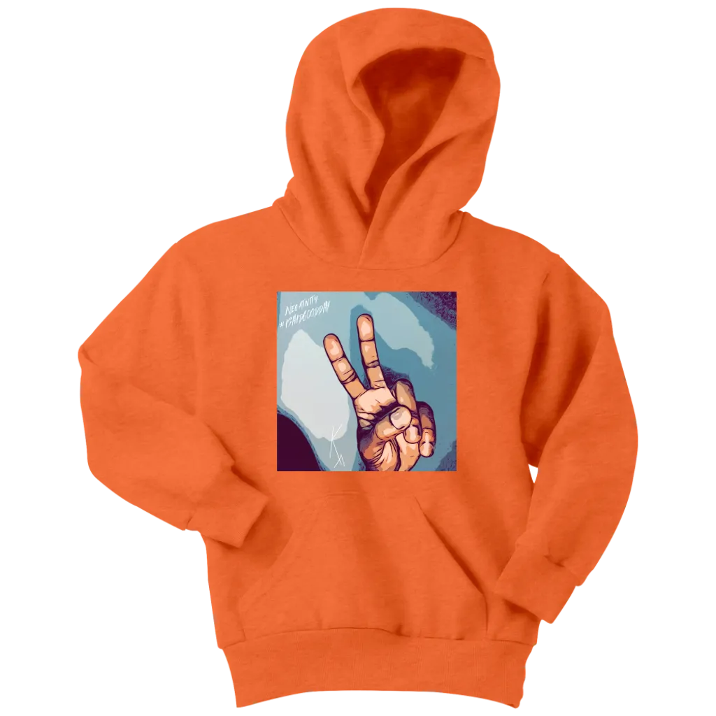 Peace Negativity I Said Good Day Youth Hoodie