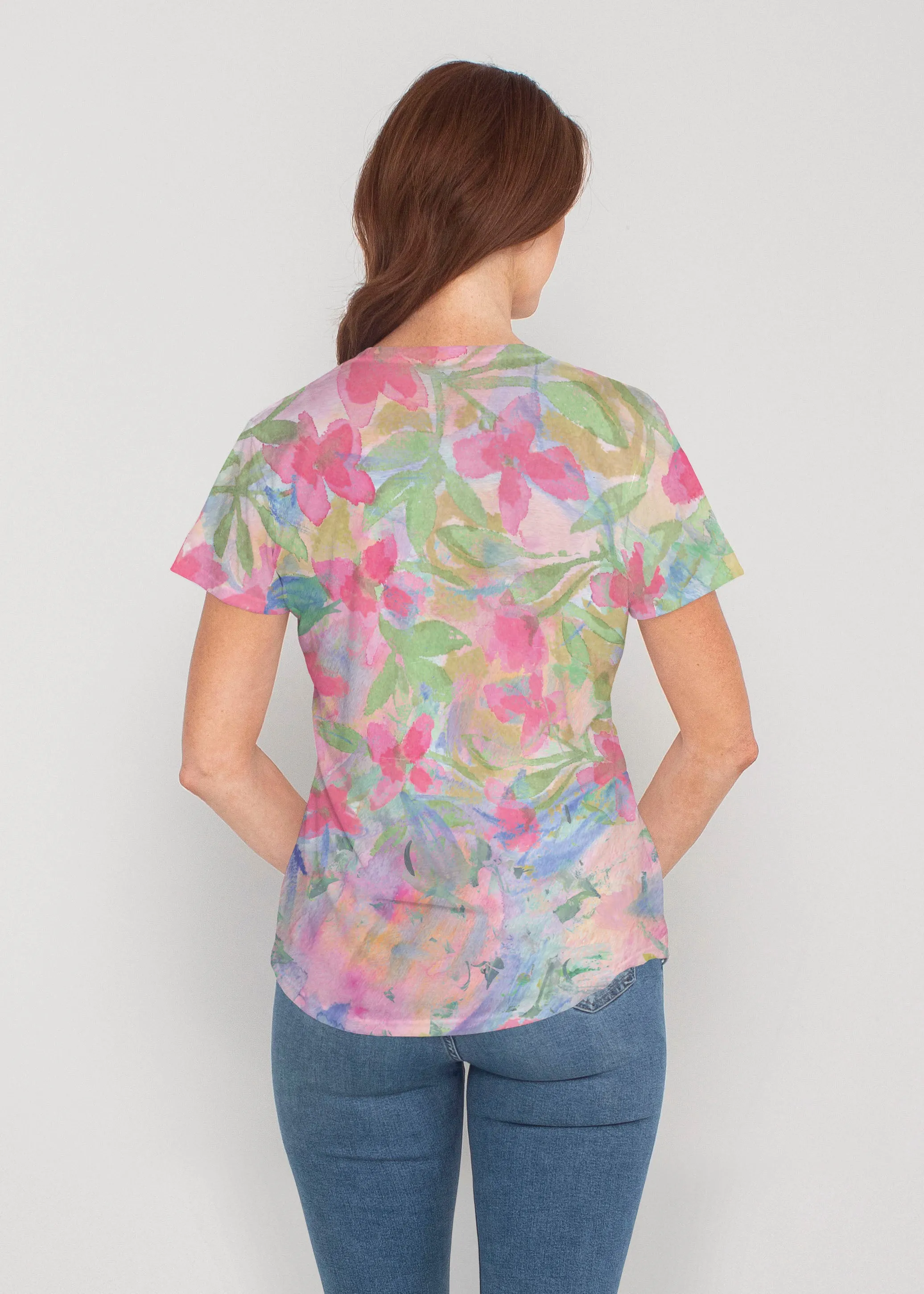 Penelope (17255) ~ Contoured Tri-Blend Scoop Tee