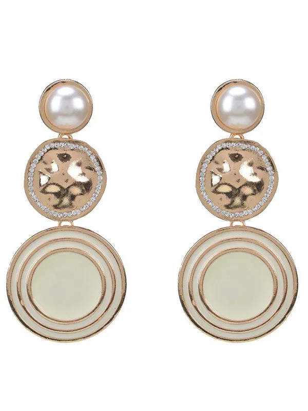 Personality Simple Earrings Trend Big Brand Geometry Round Earrings Original Earrings Female