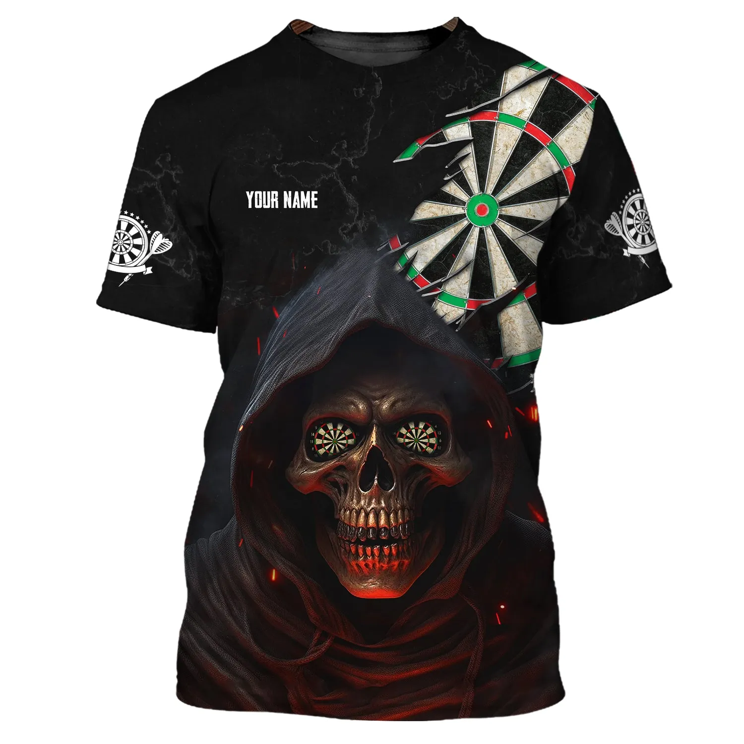 Personalized Name Aim Shoot Swear Repeat 3D Printed Shirts