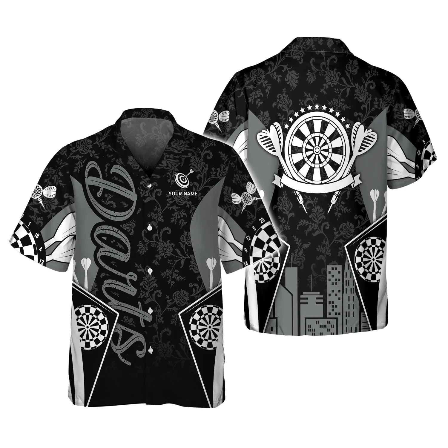 Personalized Name Dart Board 3D Printed Shirts
