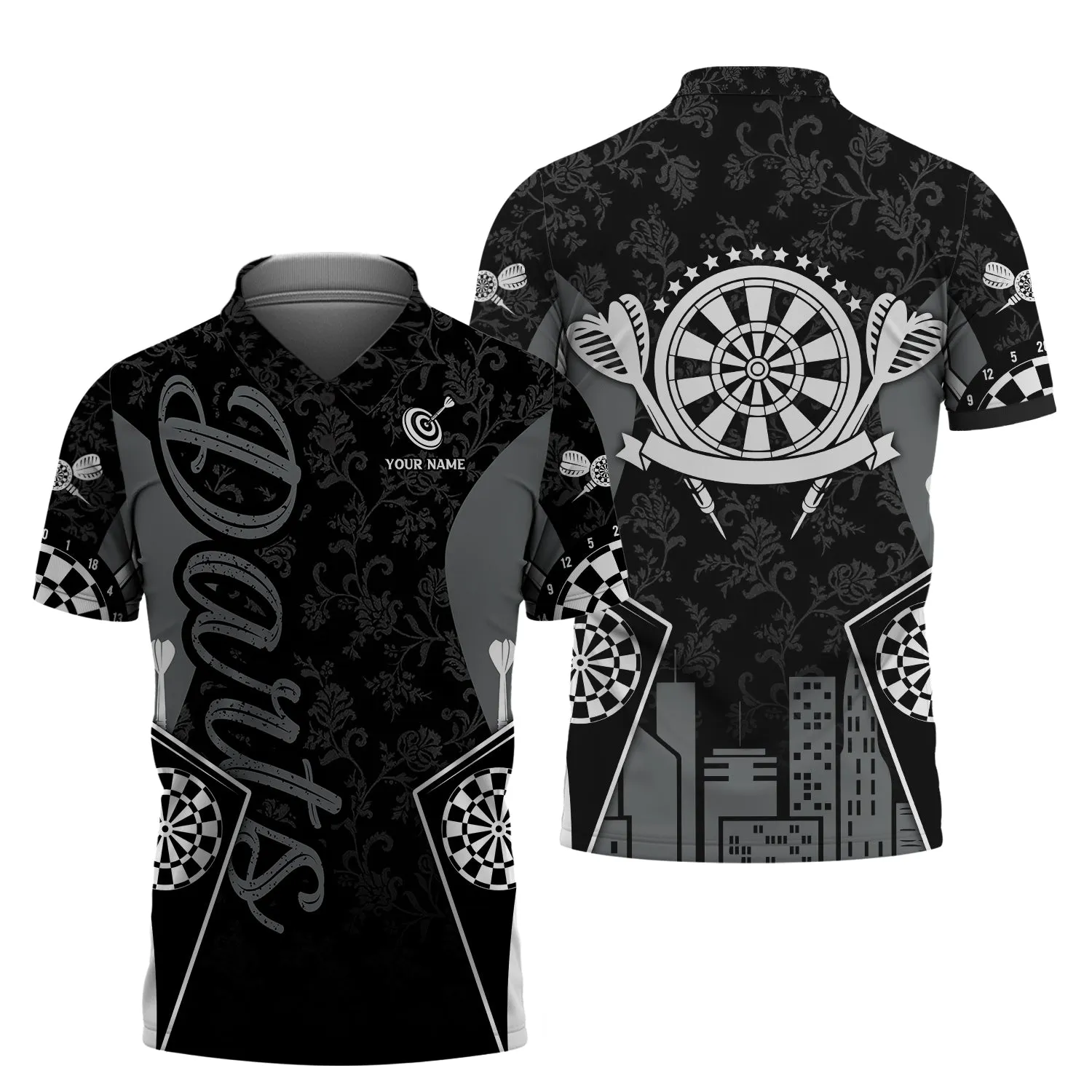 Personalized Name Dart Board 3D Printed Shirts
