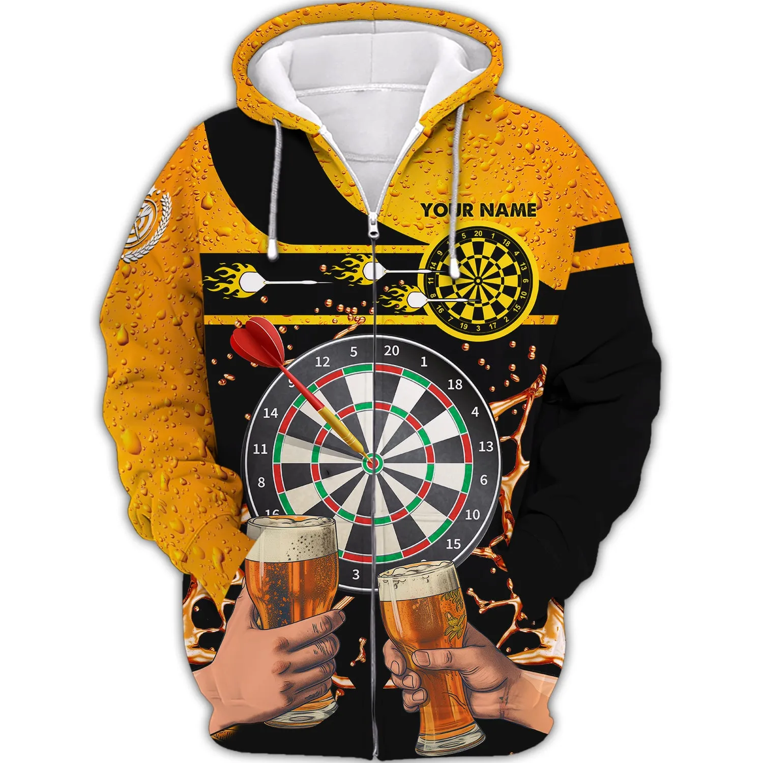 Personalized Name My Drinking Team Has A Darts Problem 3D Printed Shirts
