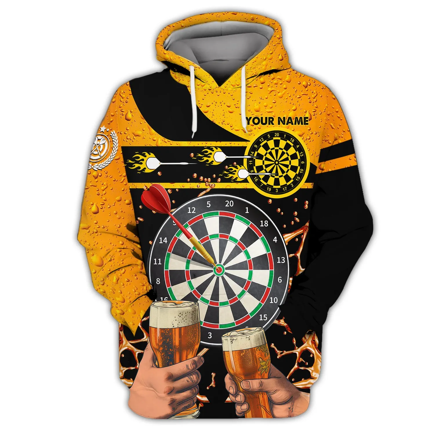 Personalized Name My Drinking Team Has A Darts Problem 3D Printed Shirts