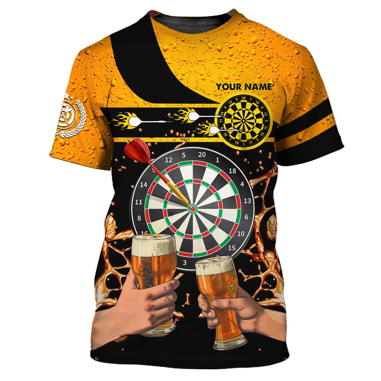 Personalized Name My Drinking Team Has A Darts Problem 3D Printed Shirts