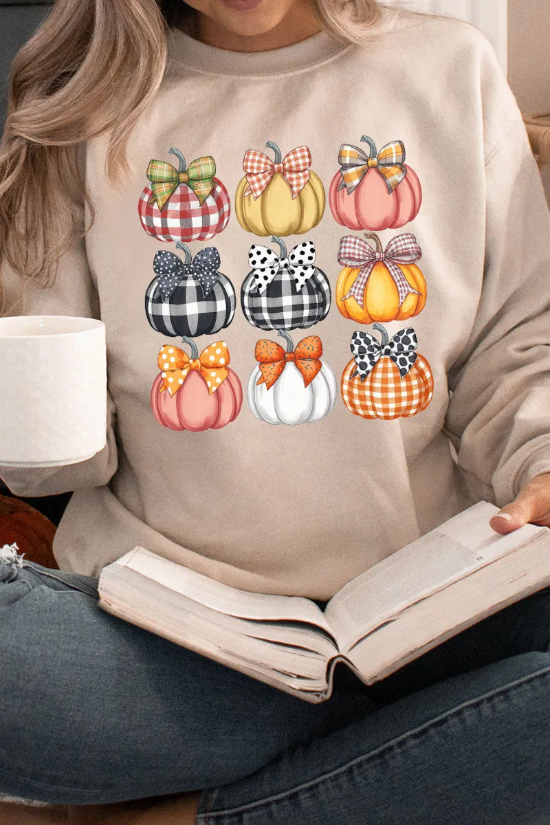Plaid About Pumpkins Unisex NuBlend Crew Sweatshirt