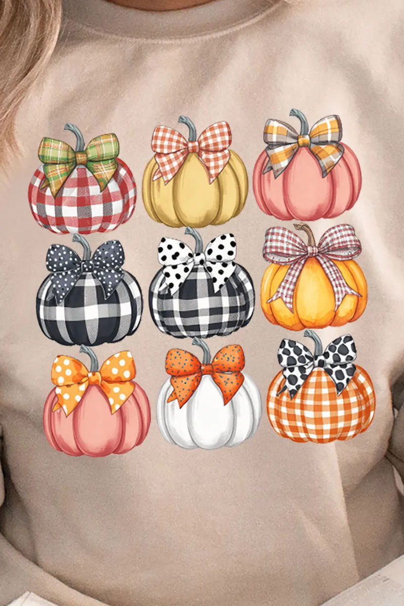 Plaid About Pumpkins Unisex NuBlend Crew Sweatshirt