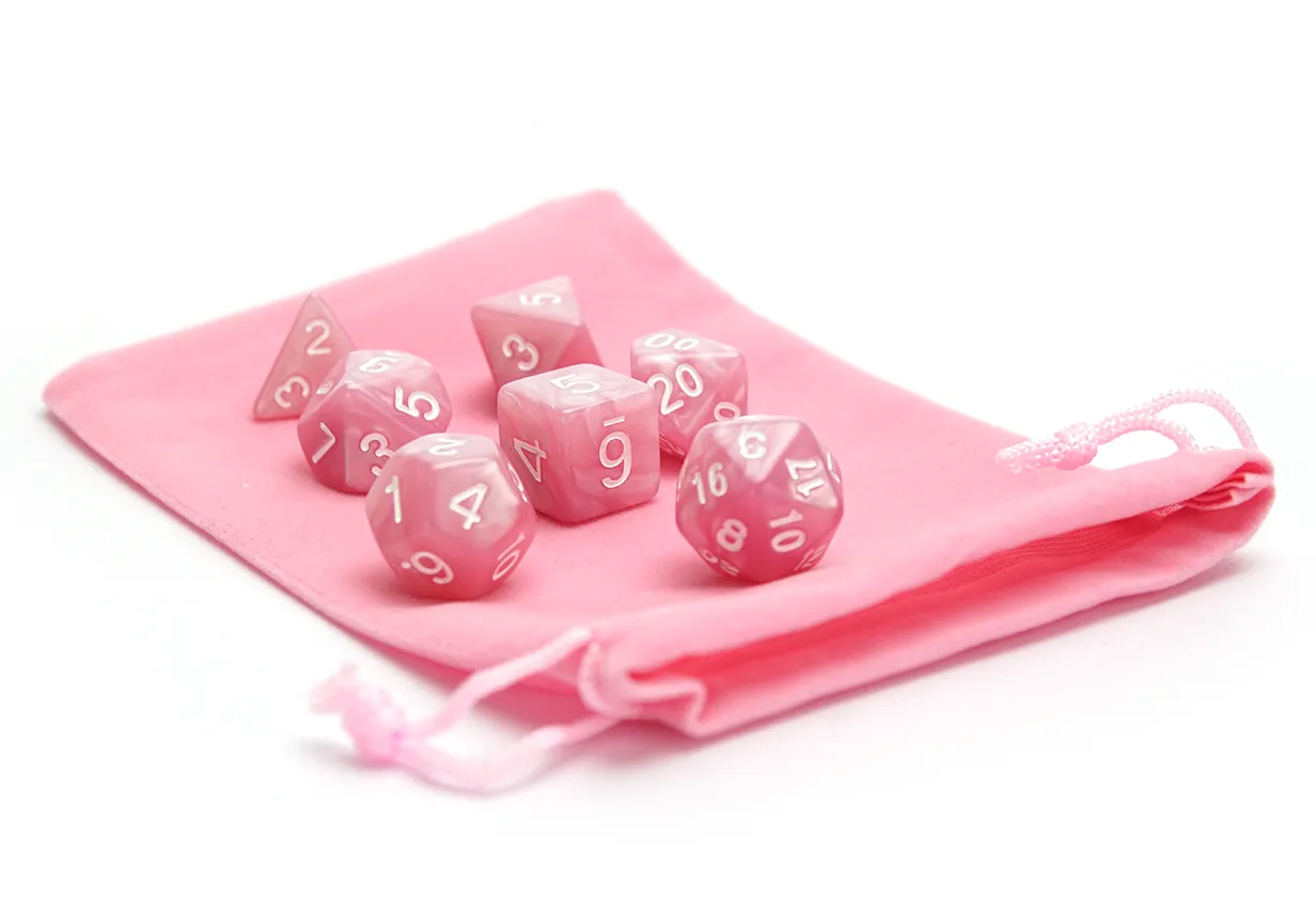 Plain Dice Bag - Pink