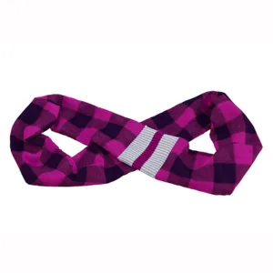 Pook Finity Pink Plaid Fleece Scarf