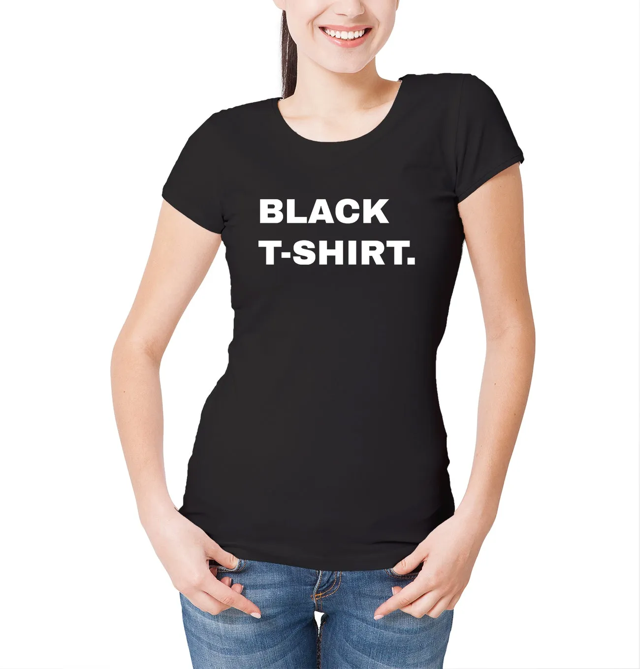 Reality Glitch Black T-Shirt Womens T-Shirt