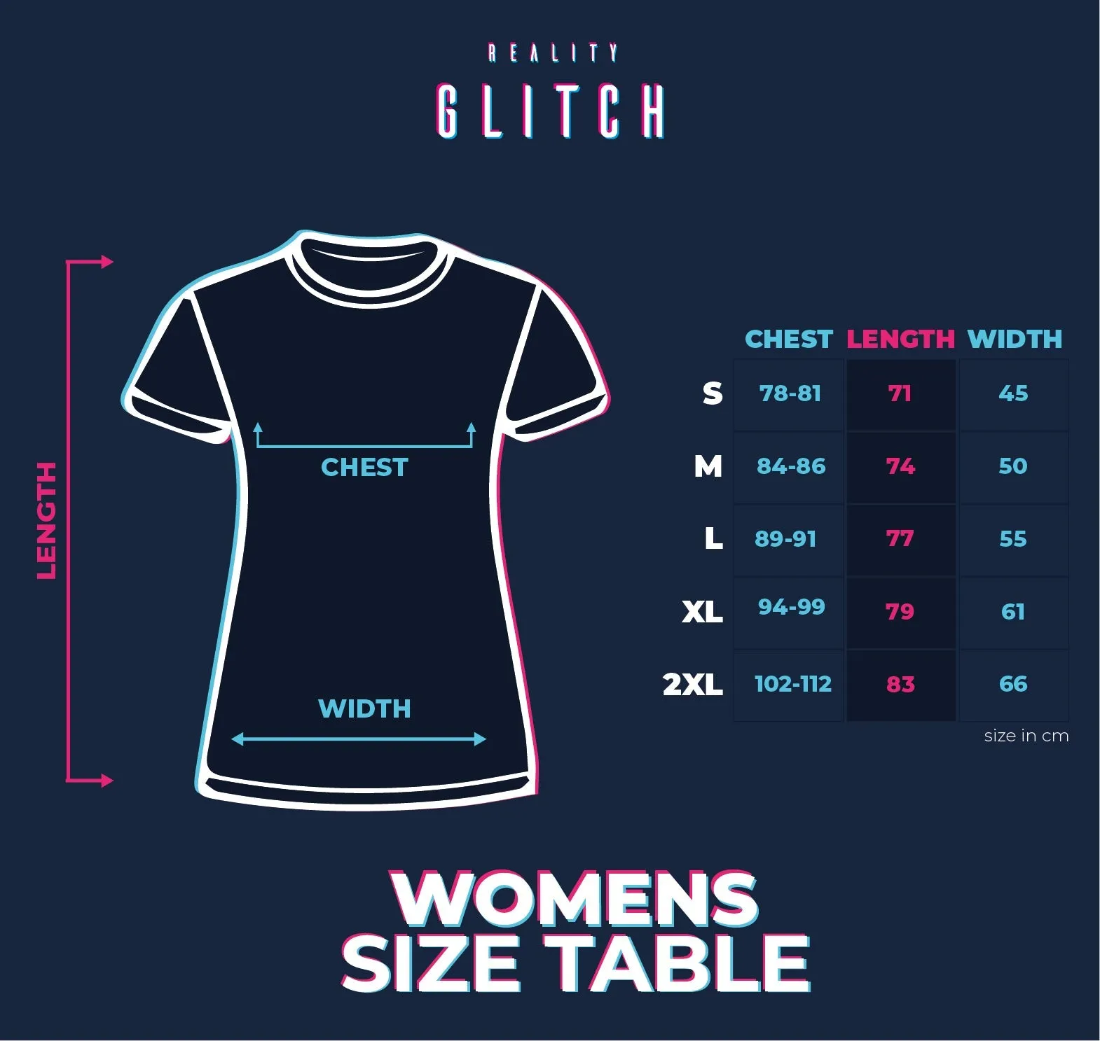 Reality Glitch Black T-Shirt Womens T-Shirt