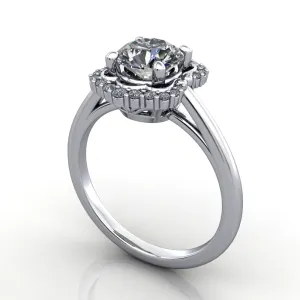 Remington Halo Engagement Ring (setting only)