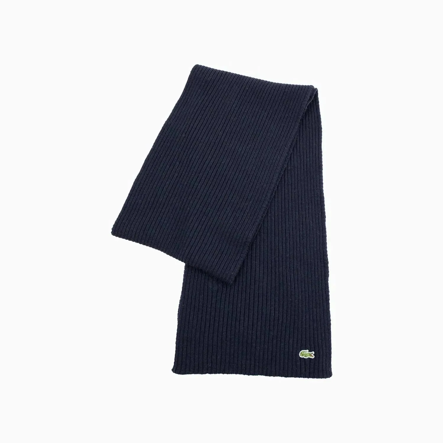 Ribbed Crocodile Wool Scarf
