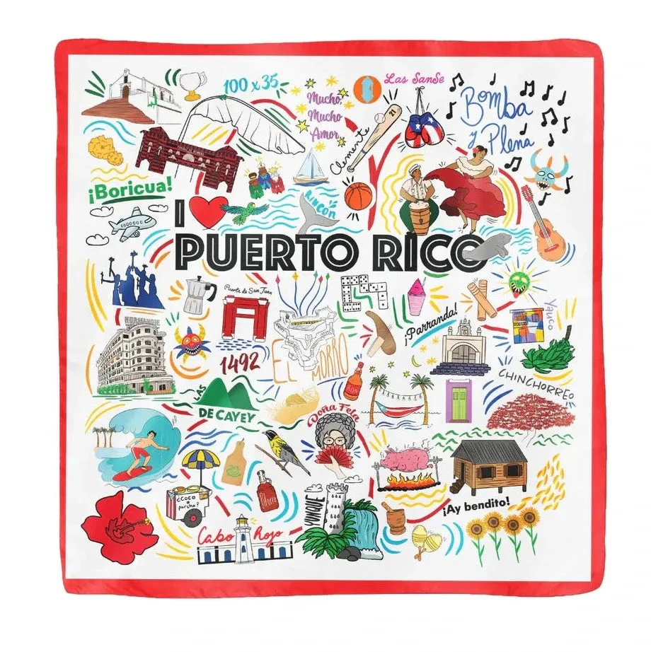 ROGATIVE - Collage Satined Scarf