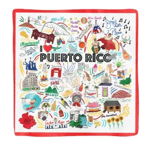 ROGATIVE - Collage Satined Scarf