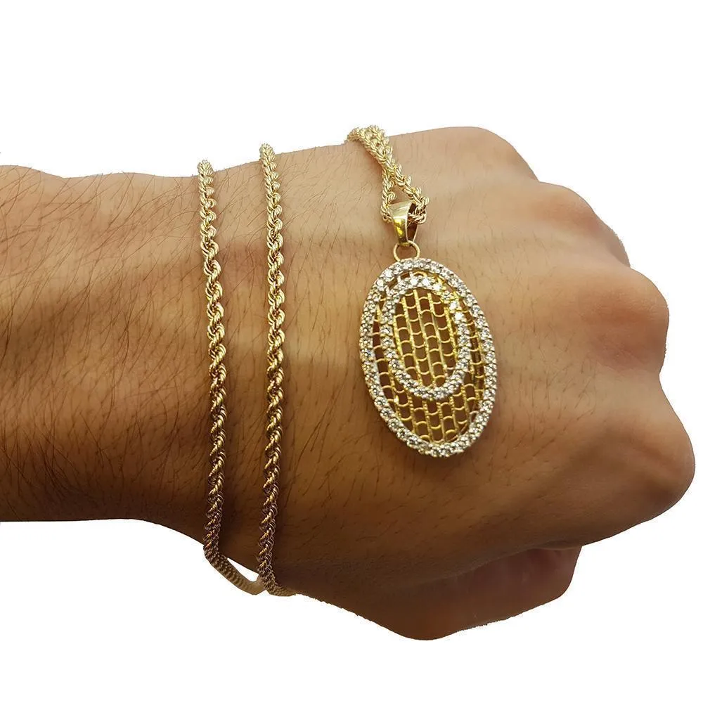 Rope Chain 2.5MM 10K With en Rope Chain  OR 10K MNG-171