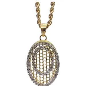 Rope Chain 2.5MM 10K With en Rope Chain  OR 10K MNG-171