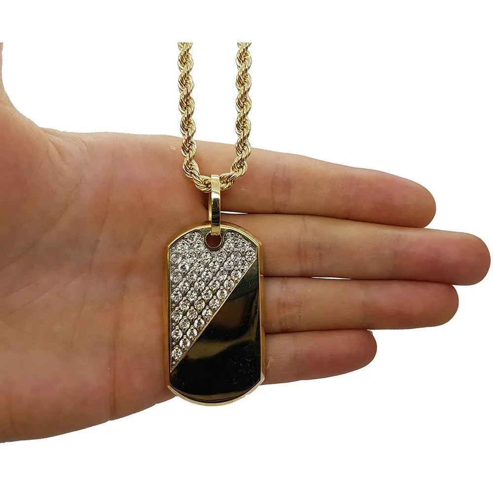 Rope Chain 4.0MM 10K With Armytag en OR 10K MNG-025