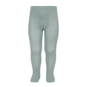 Sage Green Ribbed Tights