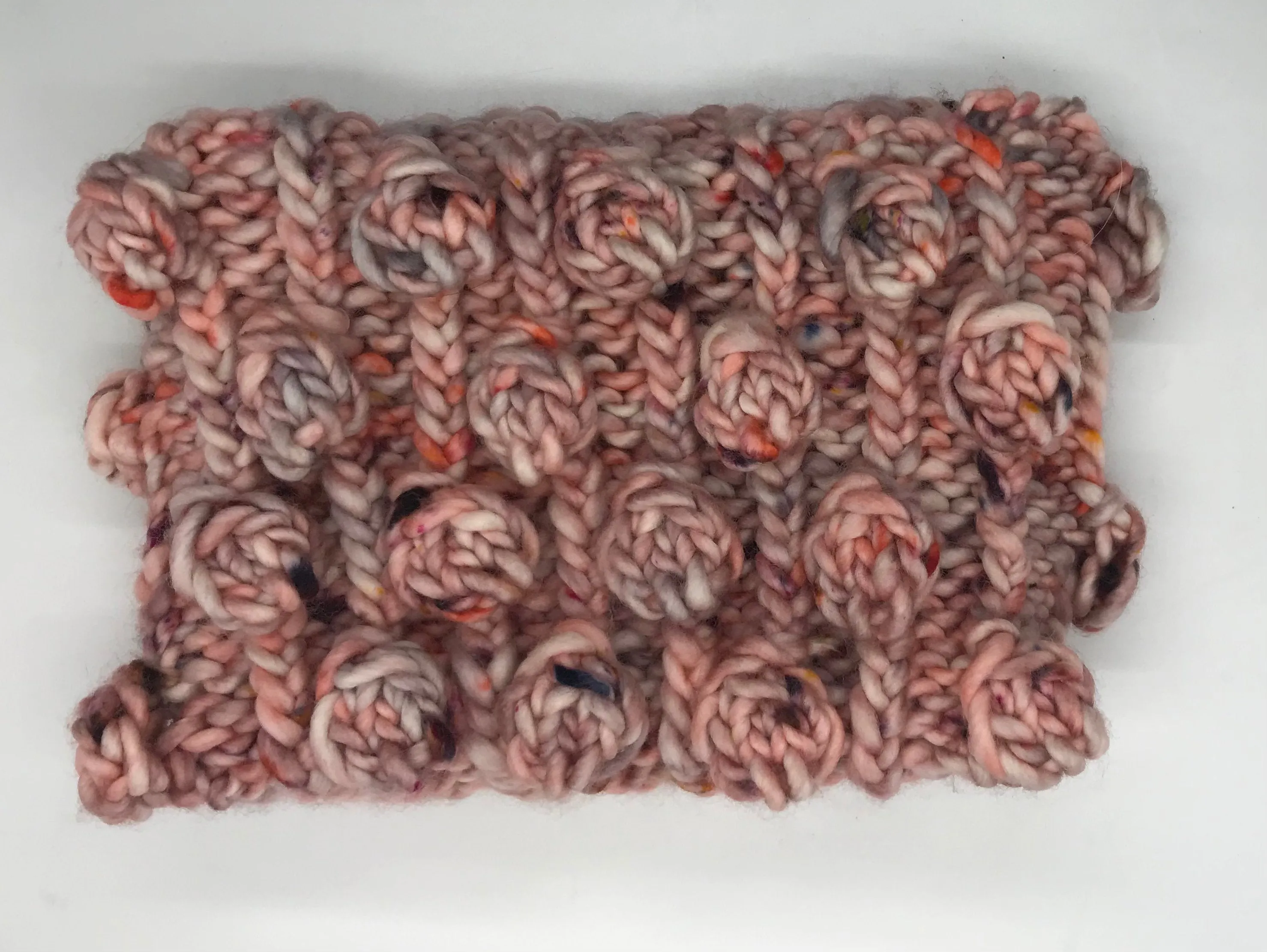 Salmon Bobble Cowl
