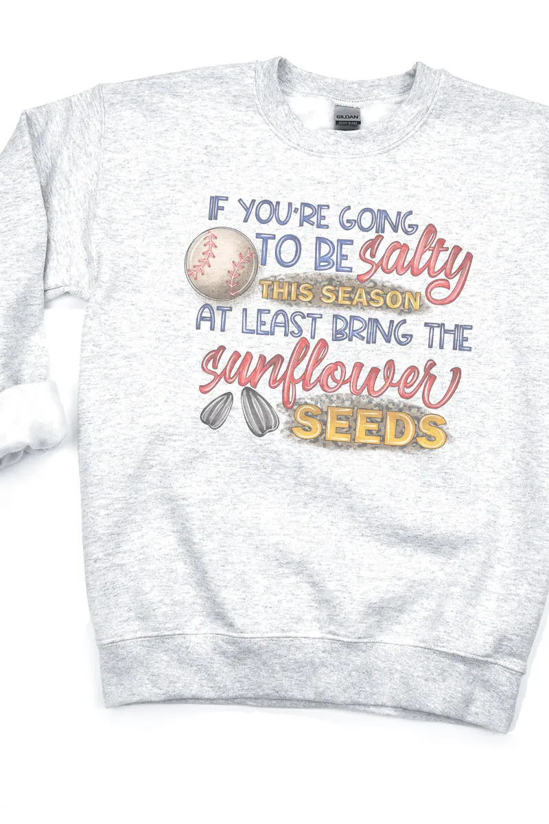 Salty Sunflower Seeds Baseball Unisex NuBlend Crew Sweatshirt