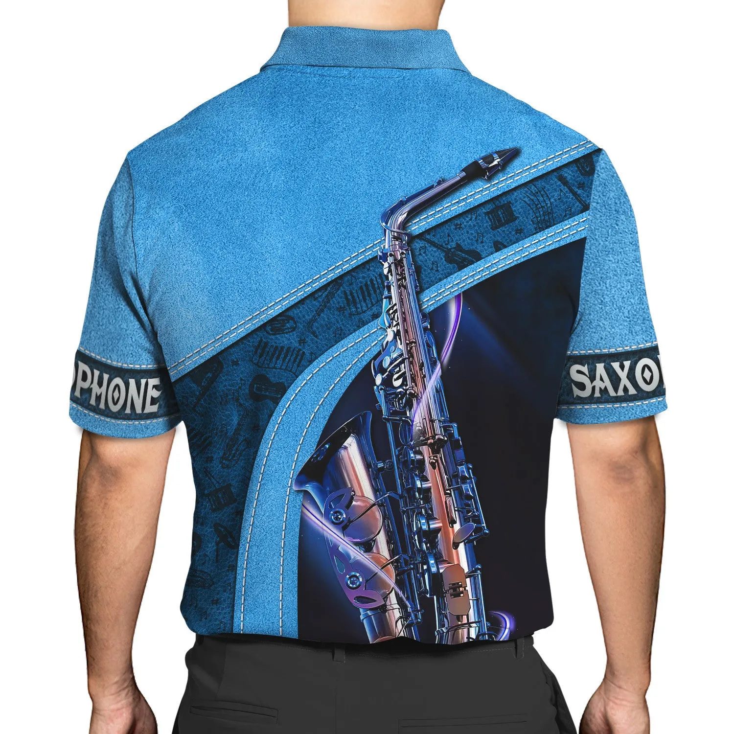 Saxophone Jazz Personalized Name 3D Zipper Hoodie, Saxophone 3D Hoodie Tshirt